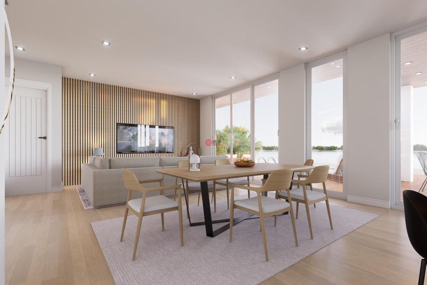 特克斯與凱科斯群島的独栋别墅，Lakefront Luxury Villa Venetian Road，编号78509756