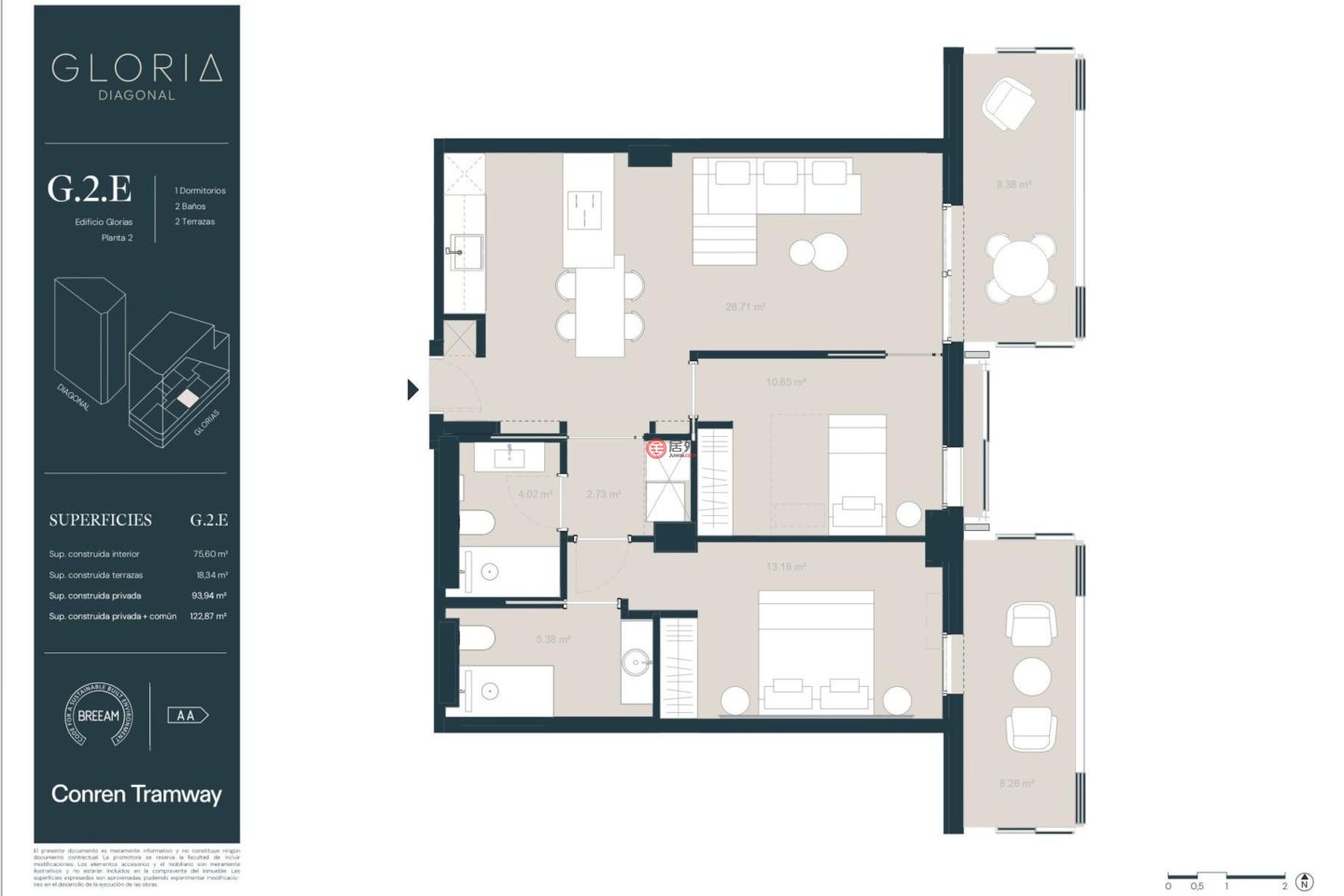 西班牙BarcelonaBarcelona的公寓，Calle de Cartagena 39，编号75999468