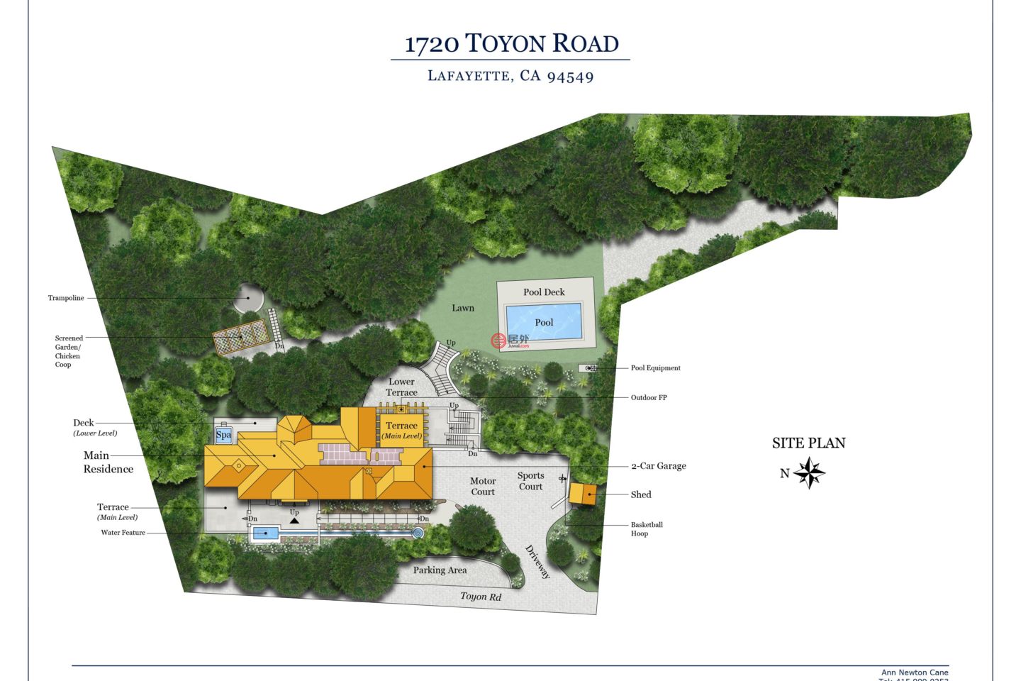 美国加州拉斐特的独栋别墅，1720 Toyon Road，编号77600384