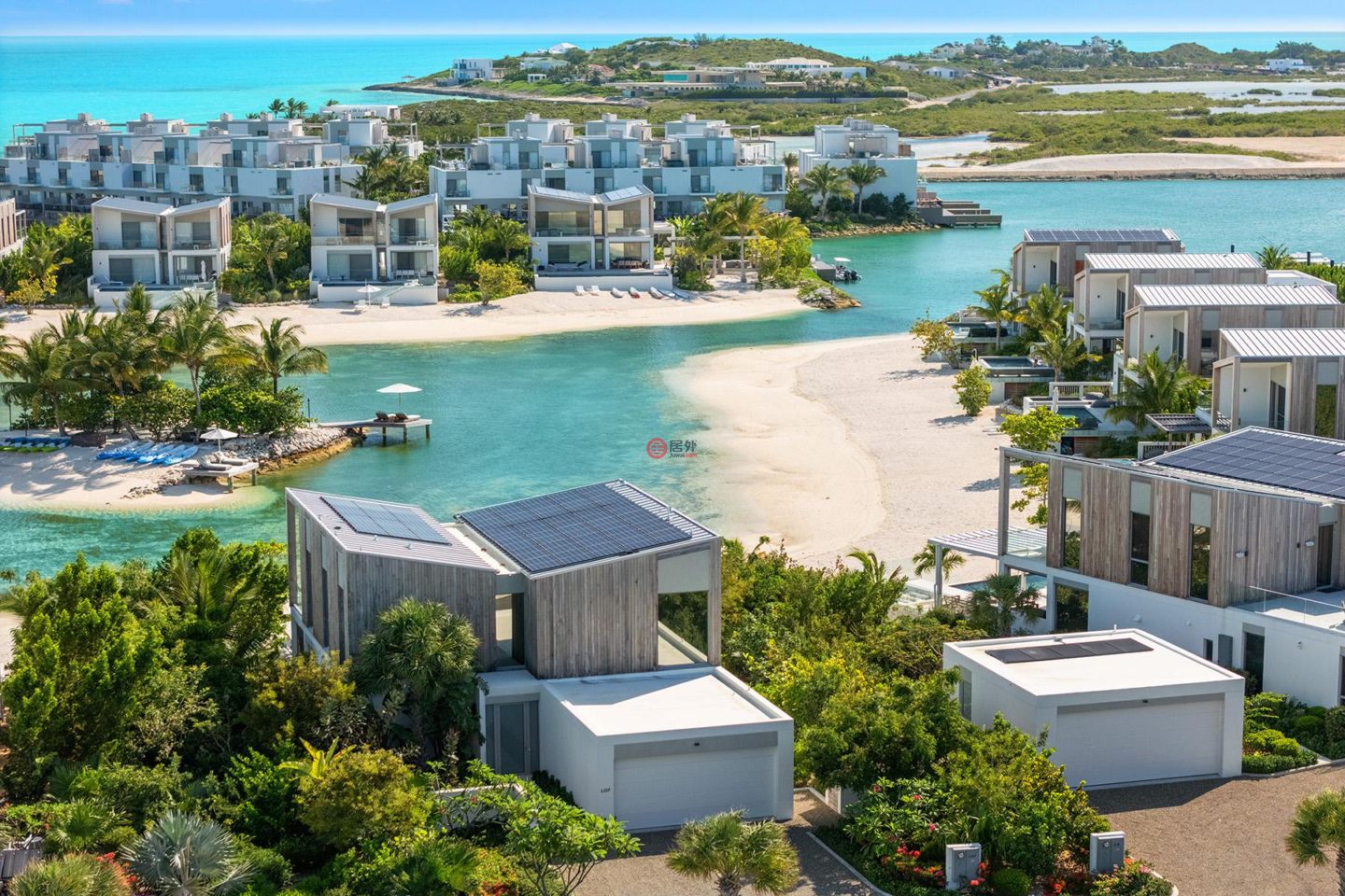 特克斯與凱科斯群島的独栋别墅，South Bank Lagoon Beach Villa 7，编号77992119