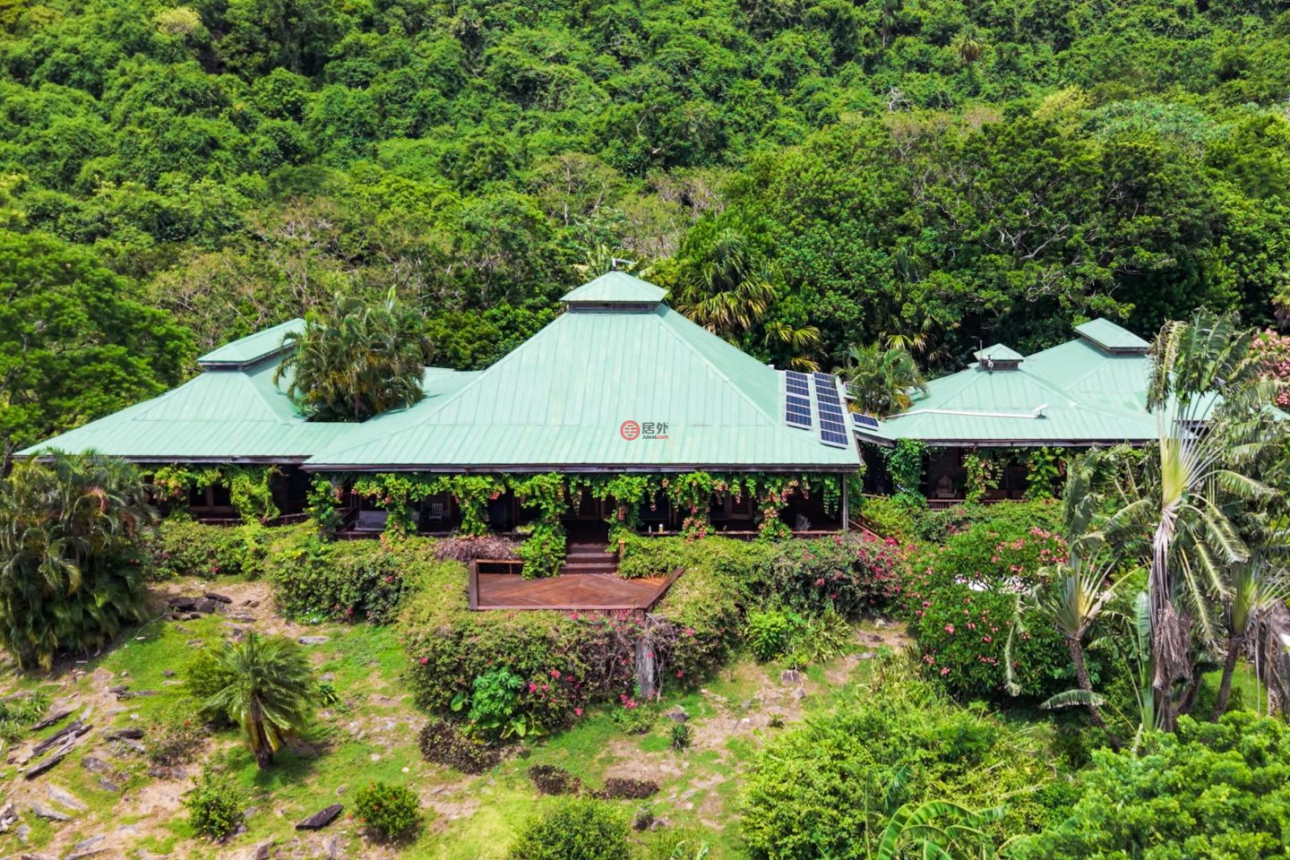 洪都拉斯海湾群岛瓜納哈島的独栋别墅，122 Acre Eco Estate with 3400 ft Beachfront，编号78468044