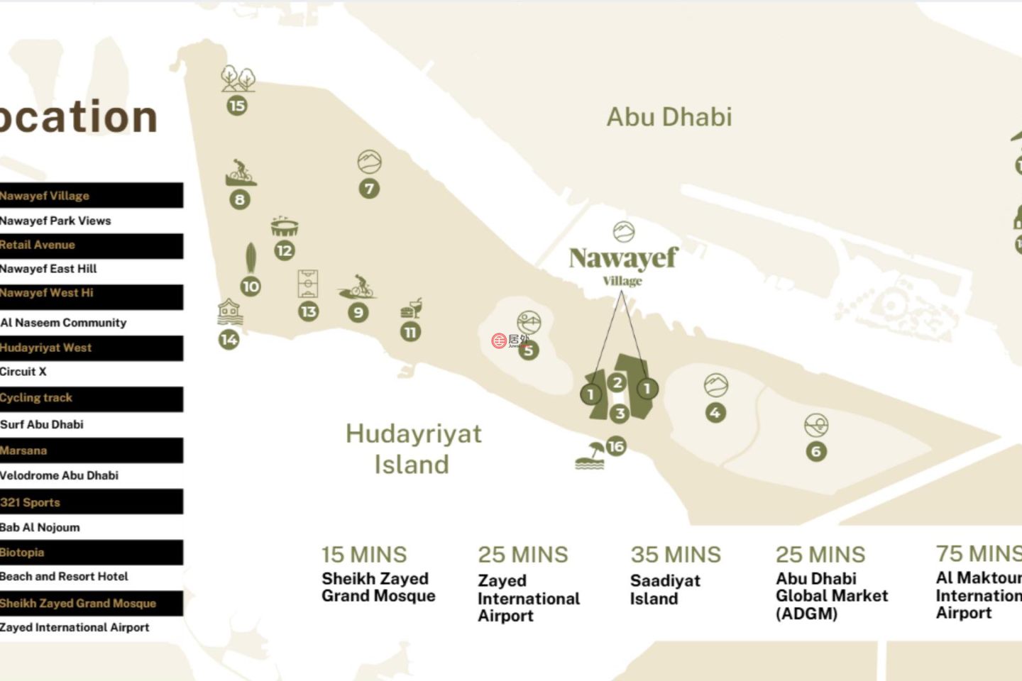 阿联酋Abu DhabiAbu Dhabi的公寓，Hudariyat Island Abu Dhabi U.A.E，编号78517506