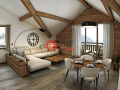 居外网在售法国2卧2卫的公寓总占地80平方米约人民币4,672,742